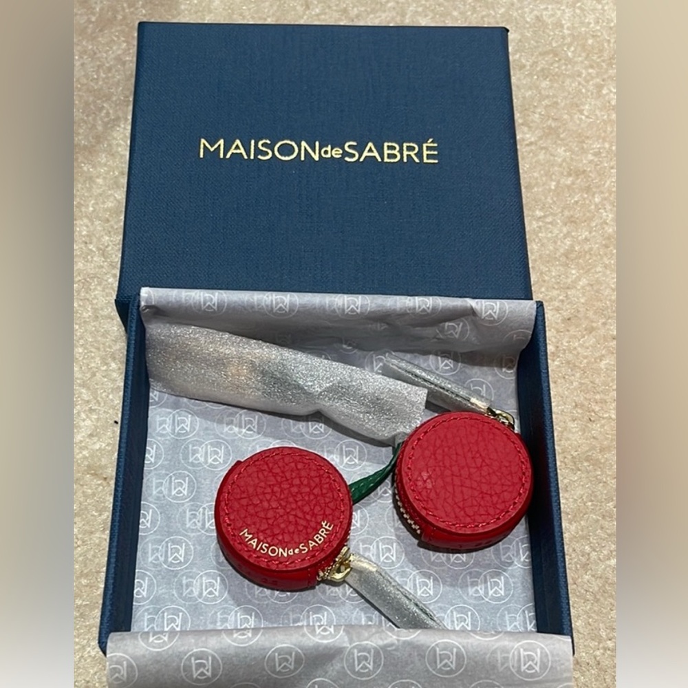 Brand New Maison De Sabre Cherry Fruit Charm AirTag holder